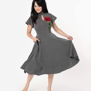 Unique Vintage 1950s inspired dress